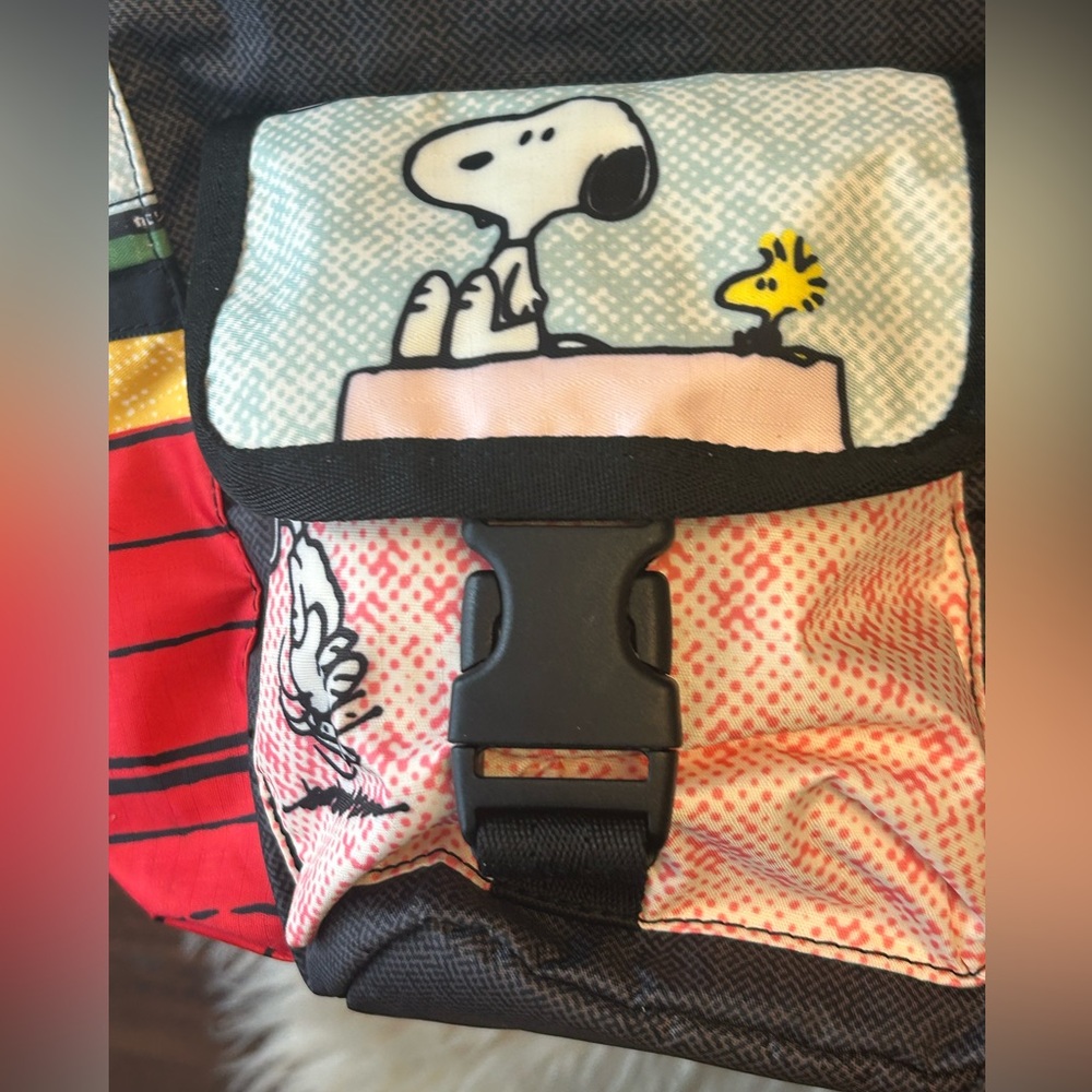 Snoopy Multi-Color Graphic Canvas Backpack - Picture 7 of 16